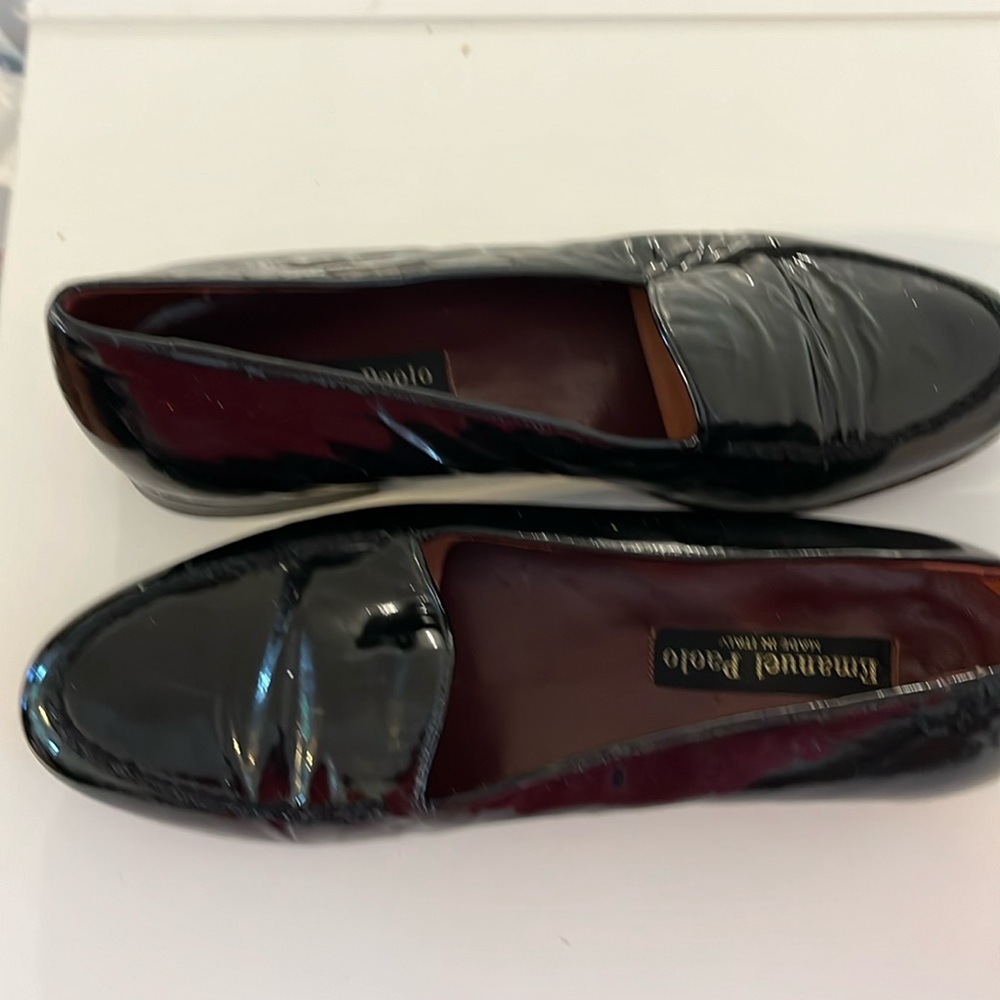 EMANUEL PAOLO MEN’s PATENT ITALIAN LEATHER SHOES